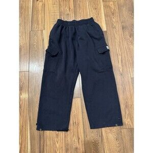 Pro Club Men's Heavyweight Fleece Cargo SweatPants Navy Blue XXL (SEE PICS!)